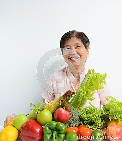 Vegetables and fruits Stock Photo