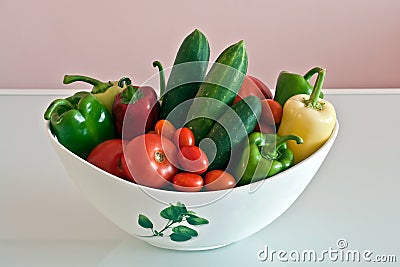Vegetables in a jar Stock Photo