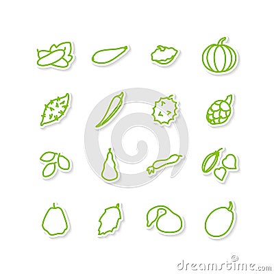 Vegetables Vector Illustration