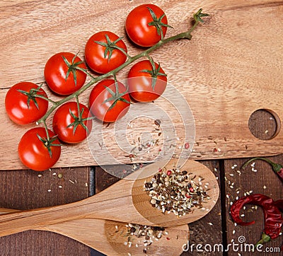 Vegetables and spices Stock Photo