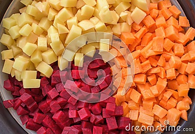 Vegetables for steaming Stock Photo