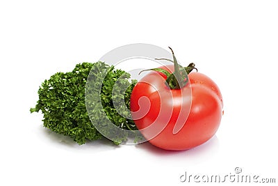 Vegetables on white Stock Photo