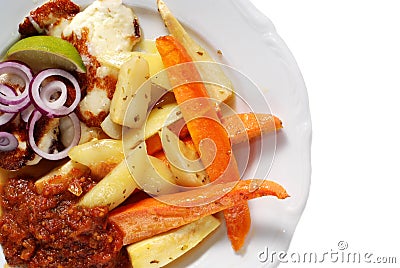 Vegetarian Dinner Stock Photo