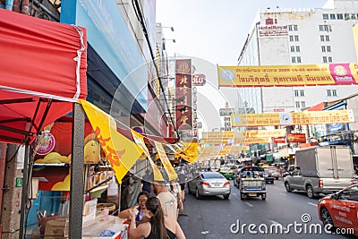 Vegetarian Festival (J Festival) In Thailand at Yaowarat Bangkok China town 14 October 2023. Bangkok, THAILAND Editorial Stock Photo