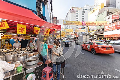 Vegetarian Festival (J Festival) In Thailand at Yaowarat Bangkok China town 14 October 2023. Bangkok, THAILAND Editorial Stock Photo