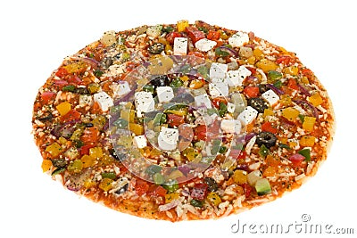 Vegetarian pizza Stock Photo