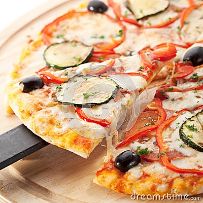 Vegetarian Pizza Stock Photo