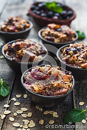 Vegetarian protein muffins pre and/or post workouts Stock Photo