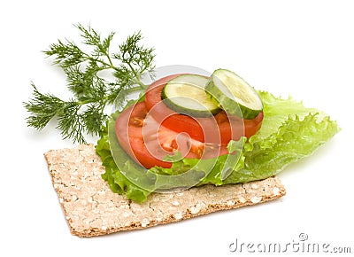 Vegetarian Sandwich Stock Photo