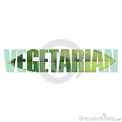 Vegetarian sign Vector Illustration