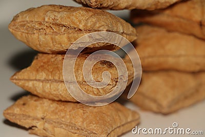 Vegetarian snacks fast food biscuit Stock Photo