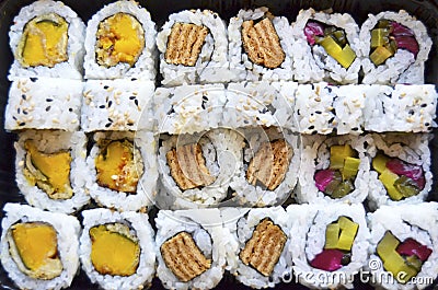 Vegetarian Sushi Stock Photo