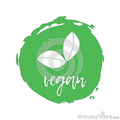 Vegetatian Label. Food intolerance symbols. Vector illustration Vector Illustration