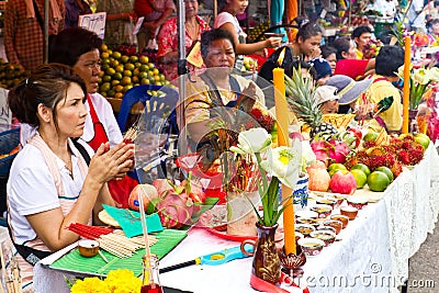 Vegeterian festival Editorial Stock Photo