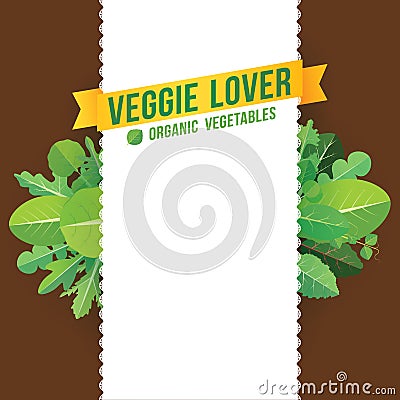 Veggie background Vector Illustration