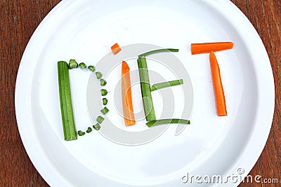 Veggie diet Stock Photo