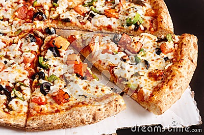 Veggie Pizza Stock Photo