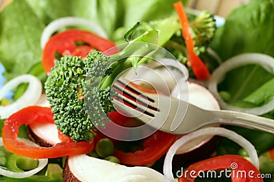 Veggie salad Stock Photo