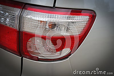 Vehicle car taillight broken collision crash damage accident Stock Photo