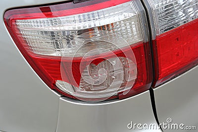 Vehicle car taillight broken collision crash damage accident Stock Photo