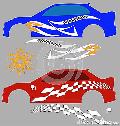 Vehicle Graphics, Stripe : Vinyl Ready Vector Illustration