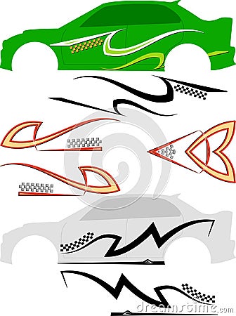 Vehicle Graphics, Stripe : Vinyl Ready Vector Illustration