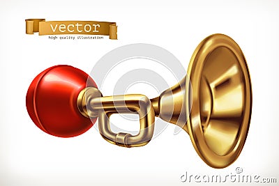 Vehicle horn. vector icon Vector Illustration