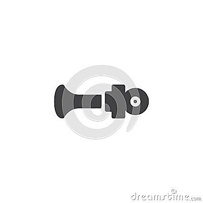 Vehicle horn vector icon Vector Illustration