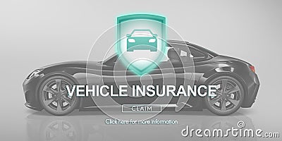 Vehicle Insurance Accident Damage Protection Concept Stock Photo