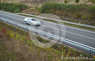 Vehicle in motion Stock Photo