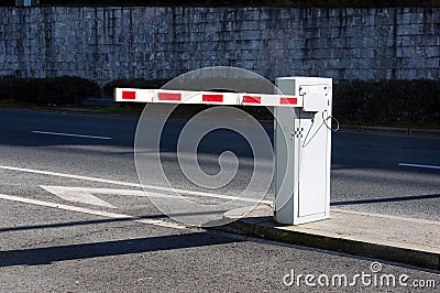 Vehicle security barrier Stock Photo