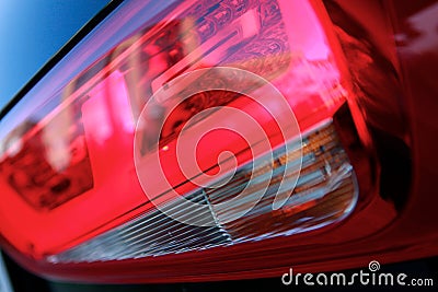 Vehicle taillights Stock Photo