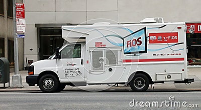 Verizon Fios Editorial Stock Photo