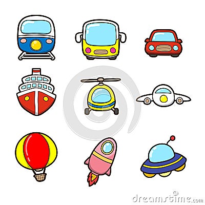 Vehicles Vector Illustration