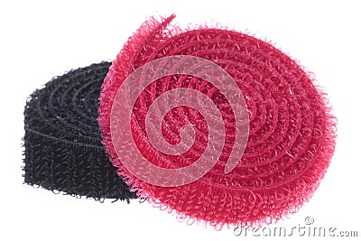 Velcro Hook and Loop Fasteners Isolated Stock Photo
