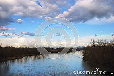 Velika Morava river Stock Photo