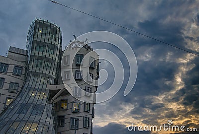 Modern architecture in european city and blue sky Editorial Stock Photo