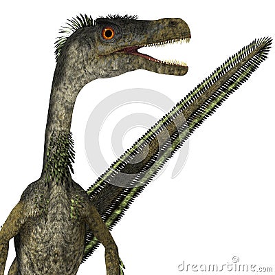 Velociraptor Dinosaur Head Stock Photo