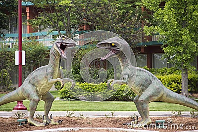Velociraptor Dinosaurs Editorial Stock Photo