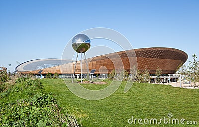 The Velodrome Cycling Arena in Queen Elizabeth Olympic Park. Editorial Stock Photo