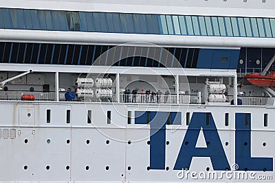 Velsen, the Netherlands - September 25th 2022: Tallink Silja Europa Ferry Editorial Stock Photo
