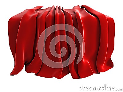 Velvet drape Stock Photo