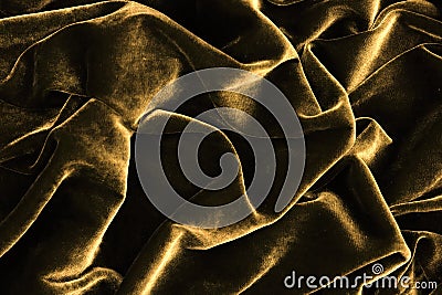 Velvet gold color texture background Stock Photo