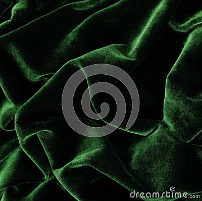 Velvet green color texture background Stock Photo