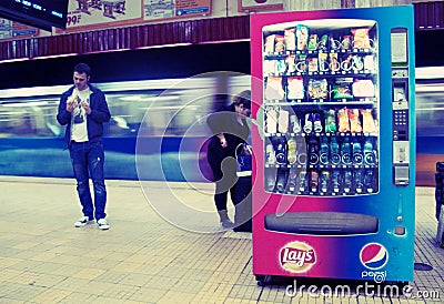 Vending machine Editorial Stock Photo