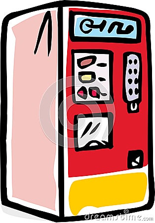 Vending machine Vector Illustration