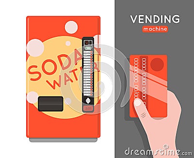 Vending machine vector set. Vector Illustration