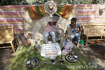 Ethiopian traditional coffee Editorial Stock Photo