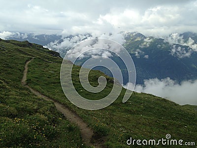 Venediger HÃ¶henweg near Bonn-Matreier HÃ¼tte Stock Photo