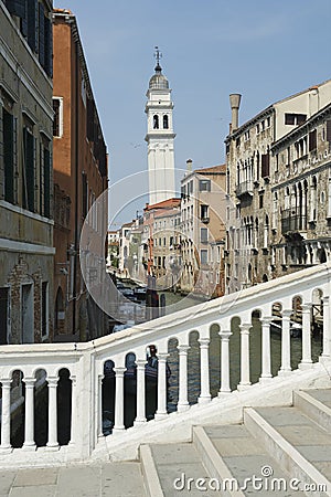 Venetian Architecture Venice Italy Canal Stock Photo